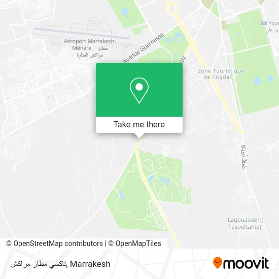 تاكسي مطار مراكش map