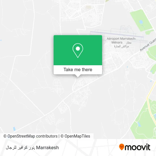 نور كوافير للرجال map