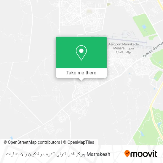 مركز قادر الدولي للتدريب والتكوين والاستشارات map