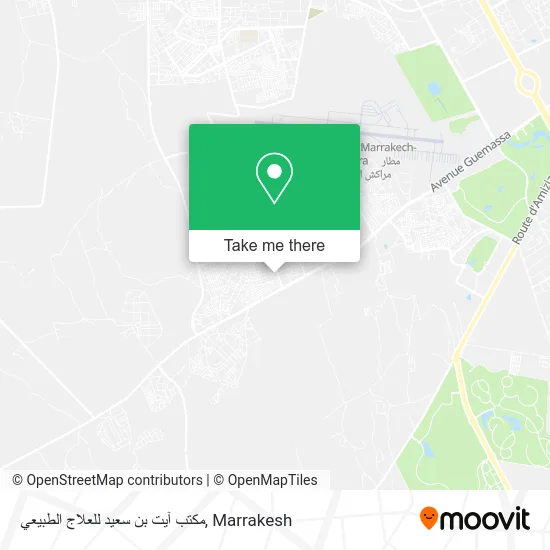 مكتب آيت بن سعيد للعلاج الطبيعي plan