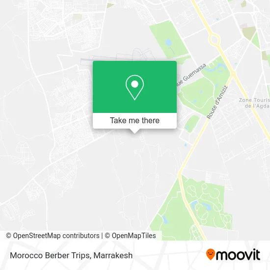 Morocco Berber Trips map
