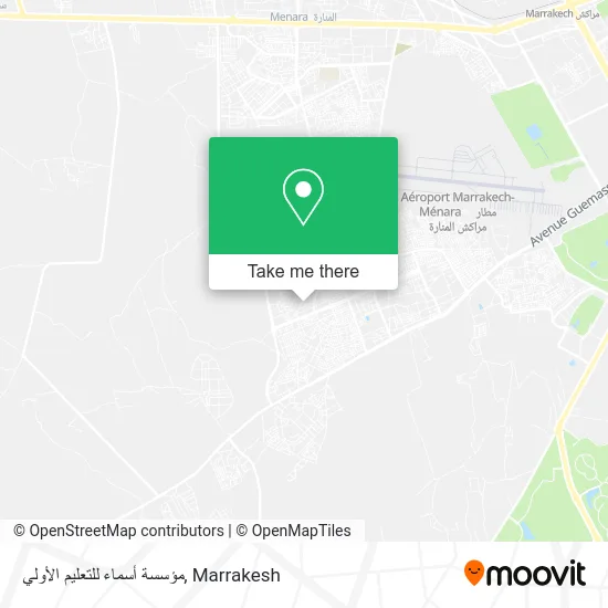 مؤسسة أسماء للتعليم الأولي map