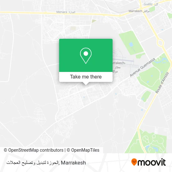 الحوزة لتبديل وتصليح العجلات map