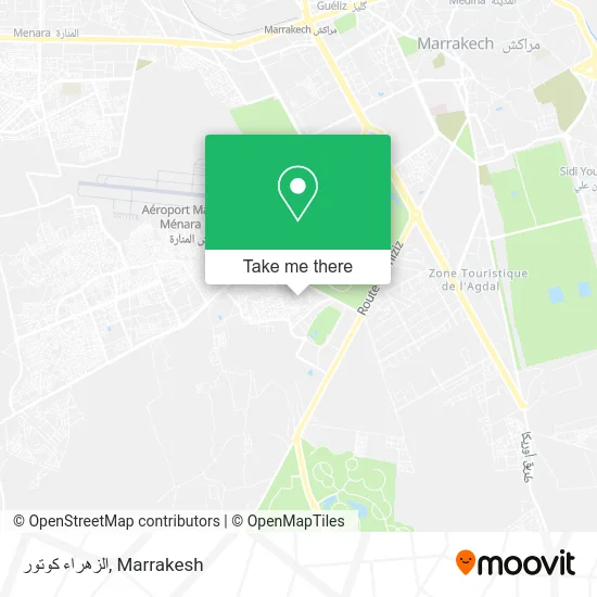 الزهراء كوتور map