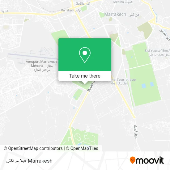 فيلا مراكش map