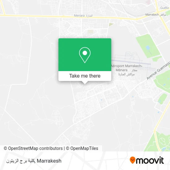 كلية برج الزيتون map