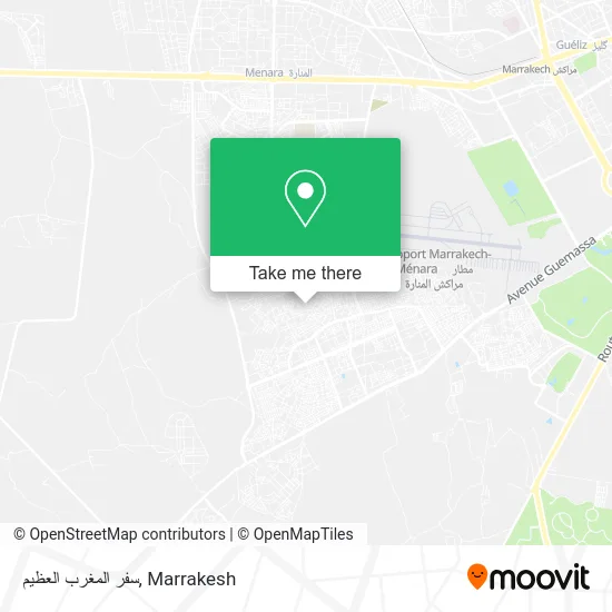 سفر المغرب العظيم map