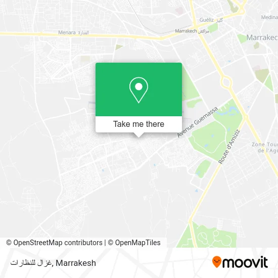غزال للنظارات map