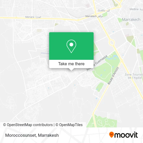 Moroccosunset map