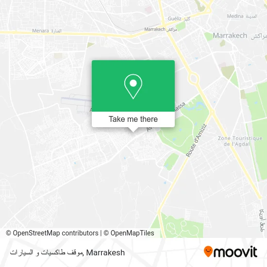 موقف طاكسيات و السيارات plan