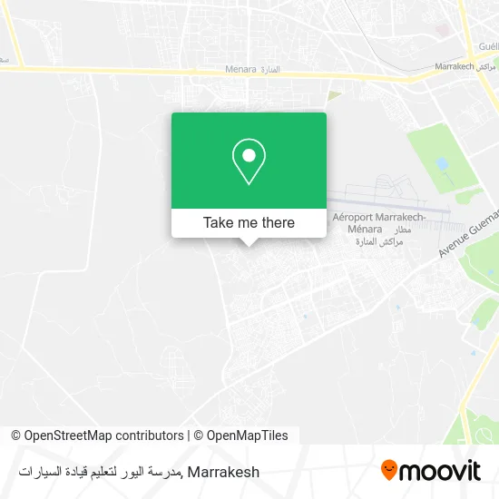 مدرسة اليور لتعليم قيادة السيارات plan