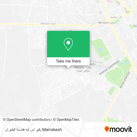 كيو اس ايه هندسة الطيران map
