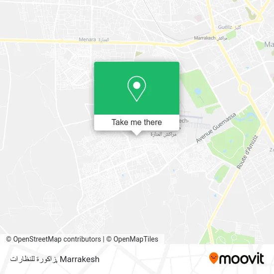 زاكورة للنظارات map