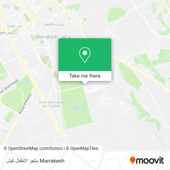 متجر الاطفال كيش map
