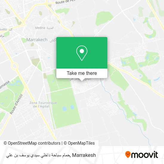 حمام سباحة داخلي سيدي يوسف بن علي plan