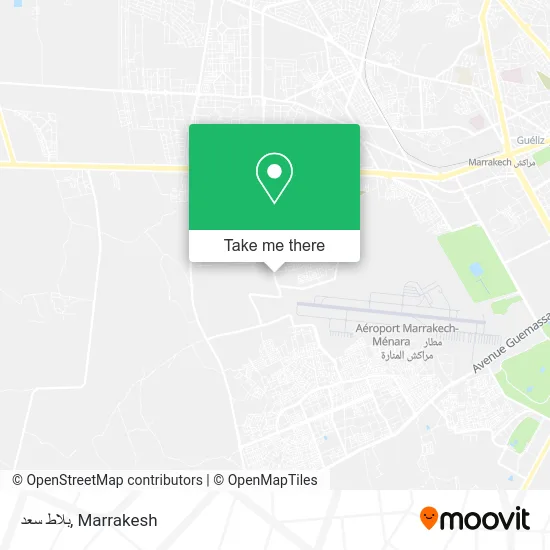 بلاط سعد map