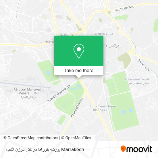 ورشة بنوراما مراكش للوزن الثقيل map