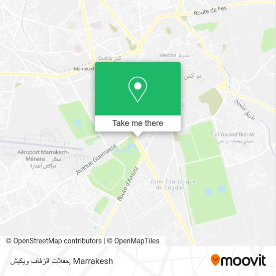 حفلات الزفاف ويكيش map