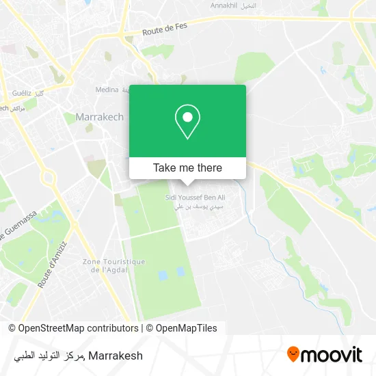 مركز التوليد الطبي map
