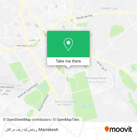 رياض ليه ريف مراكش map