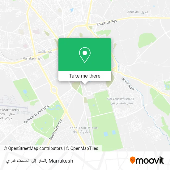 السفر إلى الصمت البري map
