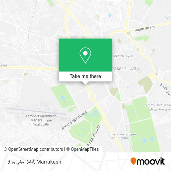 آدامز ميني بازار map