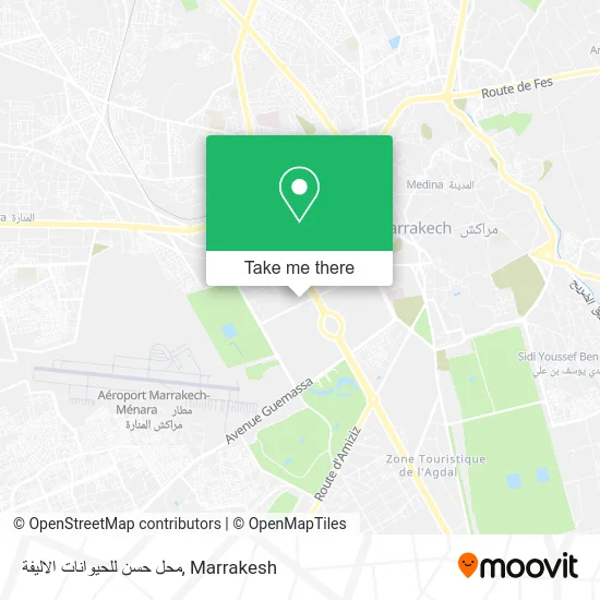 محل حسن للحيوانات الاليفة plan