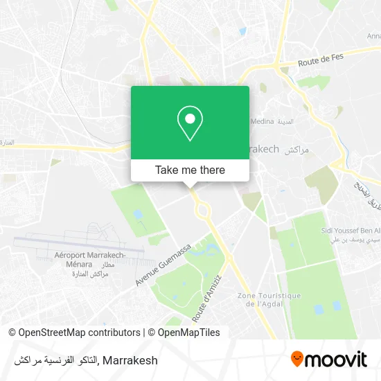 التاكو الفرنسية مراكش plan
