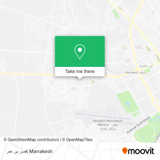 قصر بن عمر map