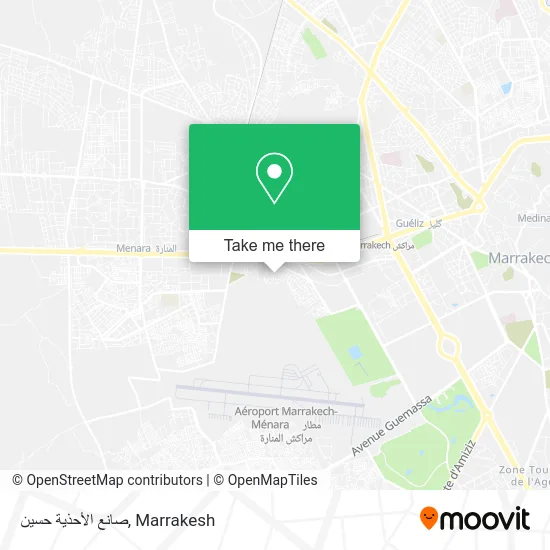صانع الأحذية حسين map