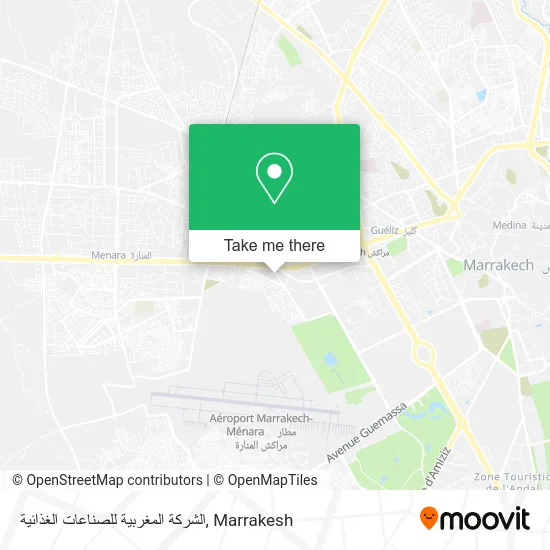 الشركة المغربية للصناعات الغذائية map