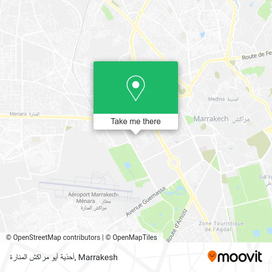 أحذية آيو مراكش المنارة map