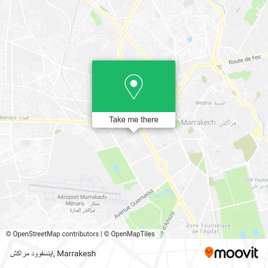 اينسفوود مراكش plan