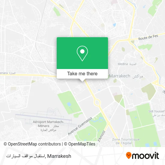 استقبال مواقف السيارات map