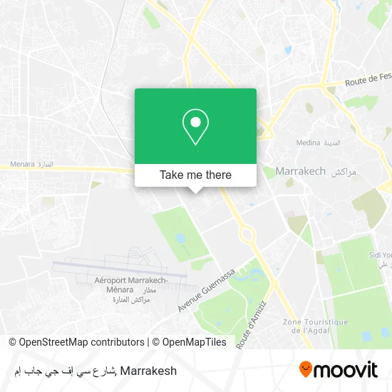 شارع سي إف جي جاب إم map