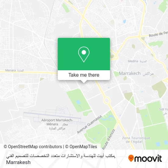 مكتب أبيت للهندسة والاستشارات متعدد التخصصات للتصميم الفني map