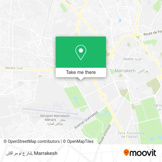 شارع إم مراكش map
