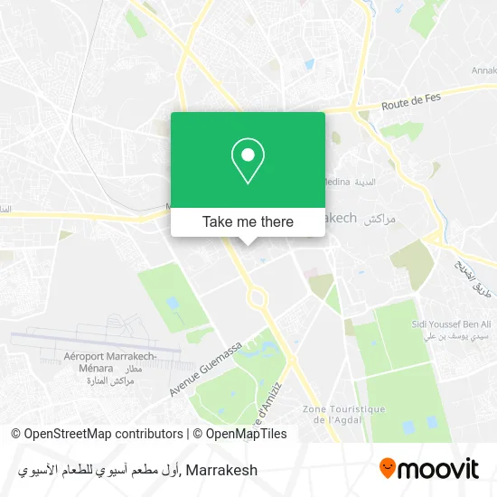 أول مطعم آسيوي للطعام الآسيوي map