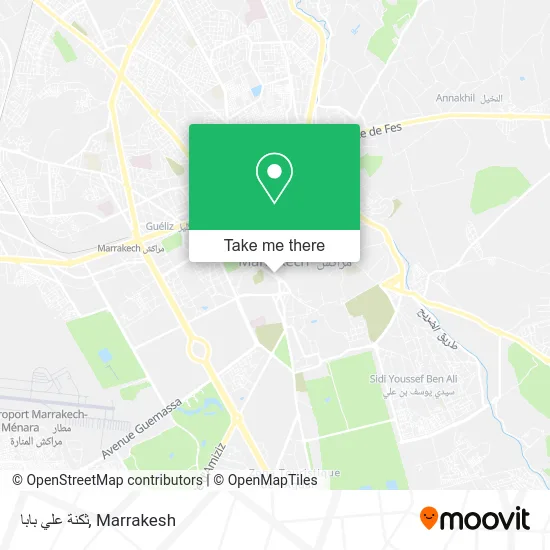 ثكنة علي بابا map