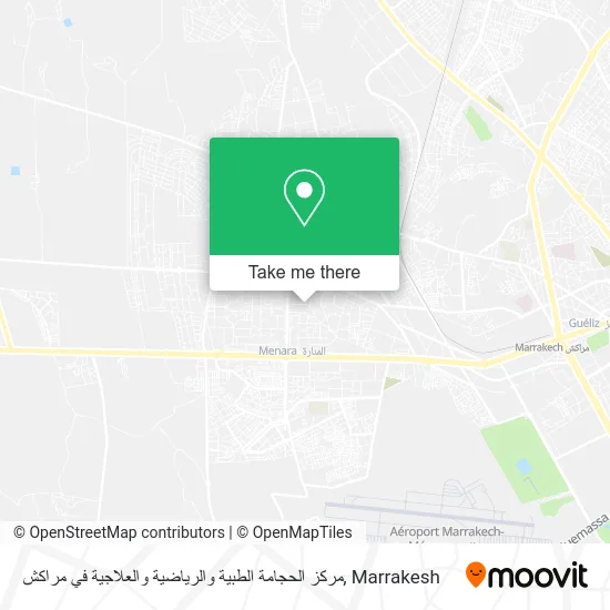 مركز الحجامة الطبية والرياضية والعلاجية في مراكش plan
