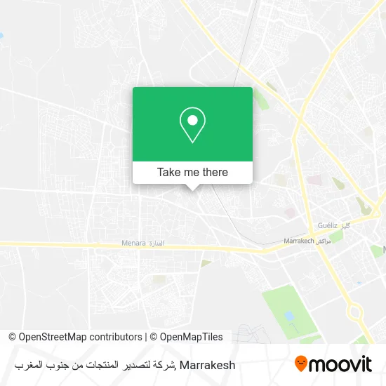 شركة لتصدير المنتجات من جنوب المغرب map