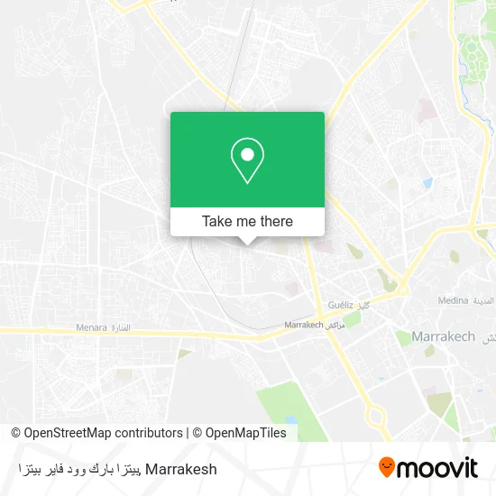 بيتزا بارك وود فاير بيتزا map