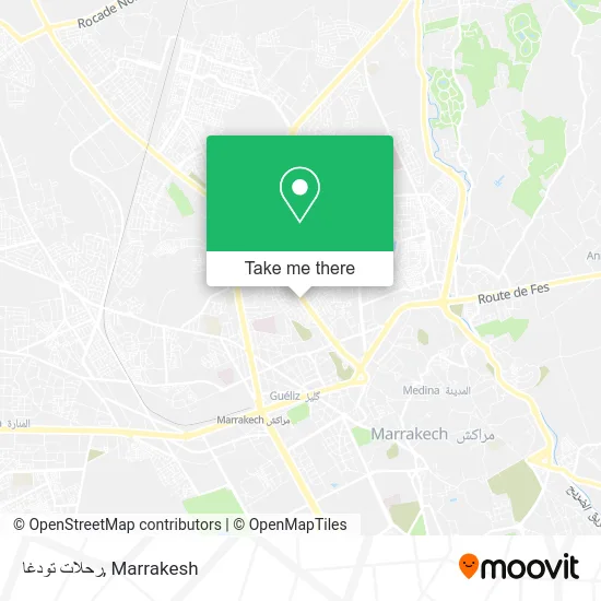 رحلات تودغا map