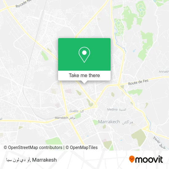 أو دي لون سبا map