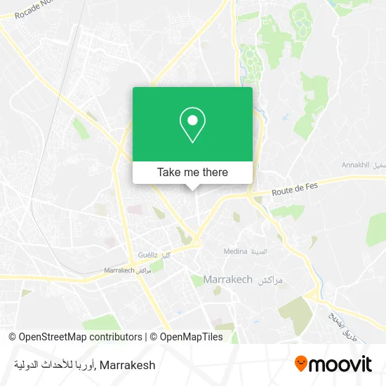 أوربا للأحداث الدولية map