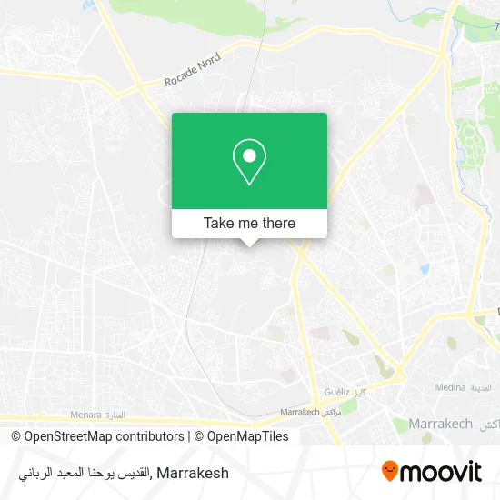 القديس يوحنا المعبد الرباني map