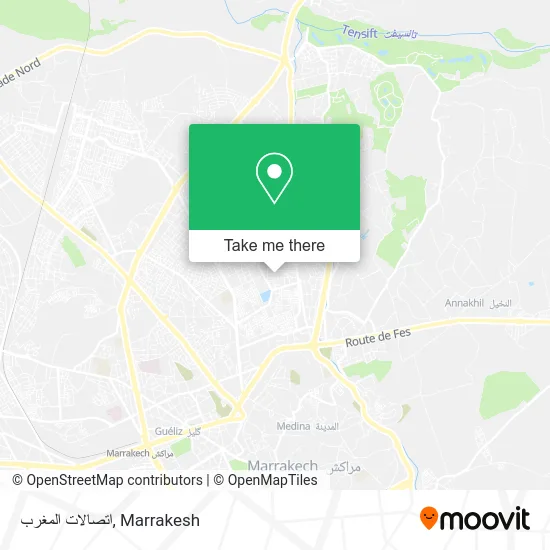 اتصالات المغرب map