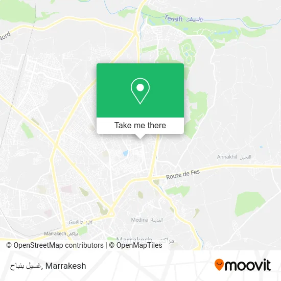 غسيل بنباح map