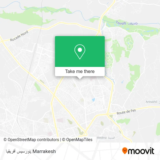 نورسيس أفريقيا map