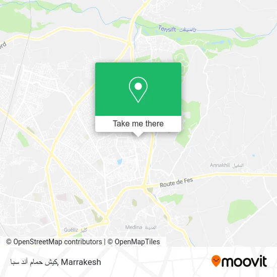 كيش حمام آند سبا map